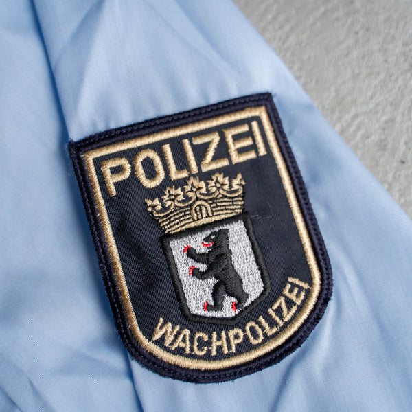around 1990s Germany police work shirt 'with patch' -dead stock-