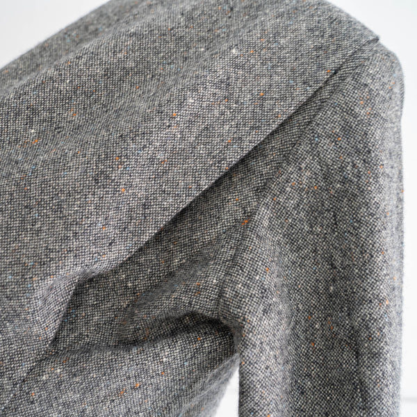 around 1980s japan vintage gray based tweed tailored jacket