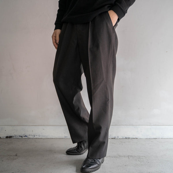 1970s Japan vintage brown based 'TAMAMUSHI' slacks