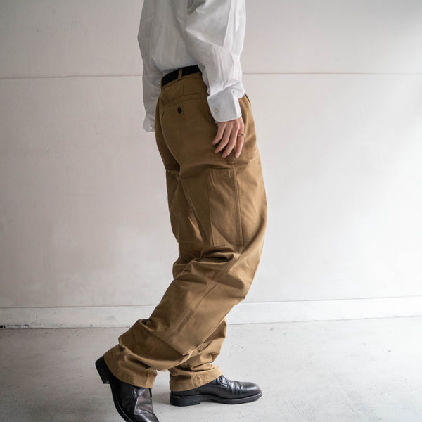 around 1960s france work chino pants "dead stock"