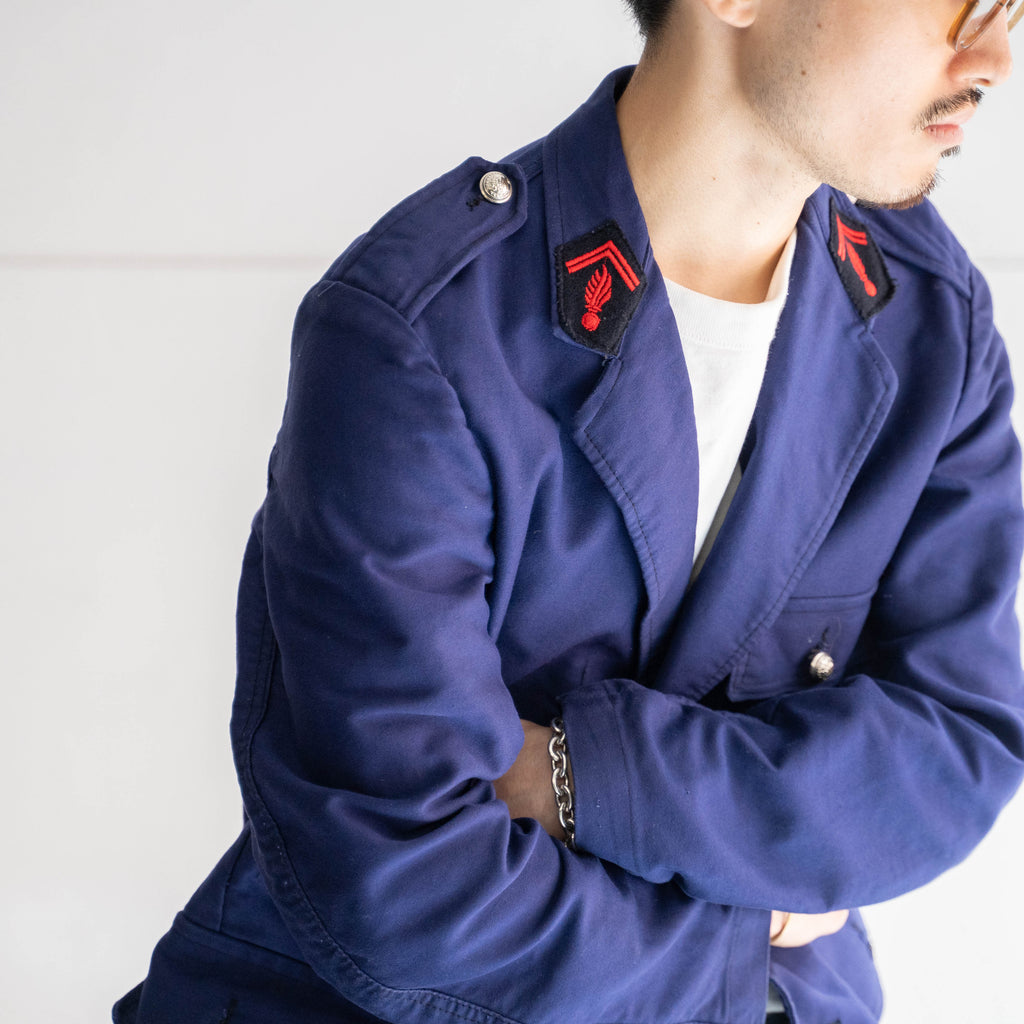 1950-60s France Blue moleskin Fireman jacket 'dead stock' – gochic