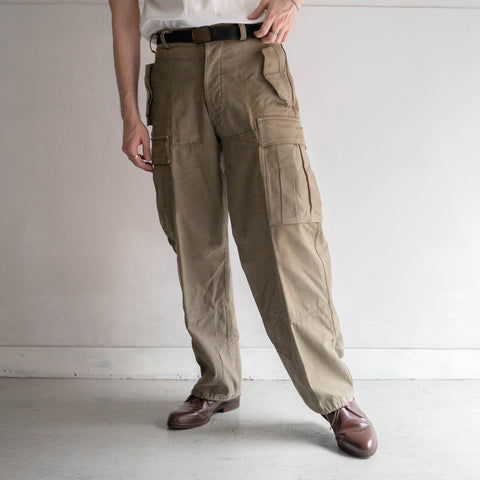 1960s German military moleskin cargo pants -with flap pockets- 'unusual fabric'