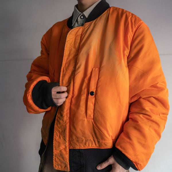 1980-90s Alpha black nylon MA-1 jacket