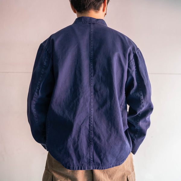 around 1970s Europe dark navy work jacket