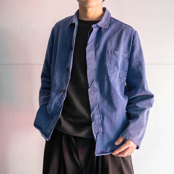 around 1970s Europe faded denim work jacket