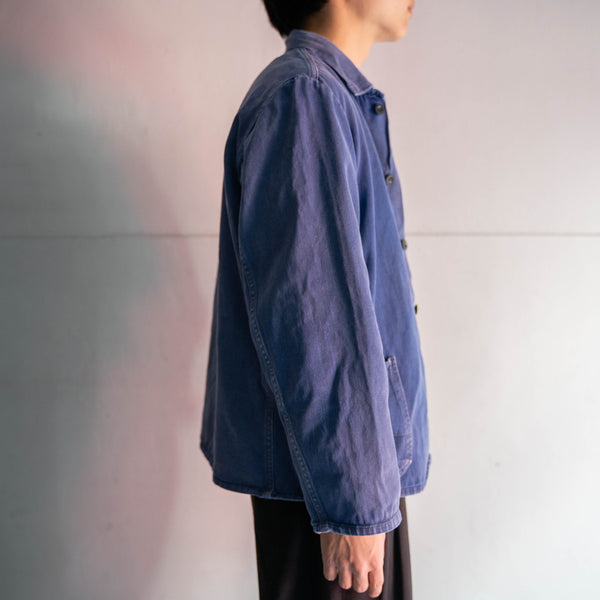 around 1970s Europe faded denim work jacket