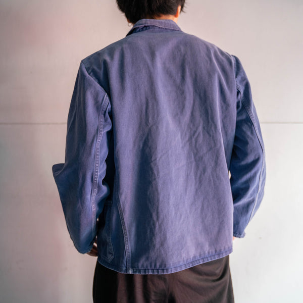 around 1970s Europe faded denim work jacket