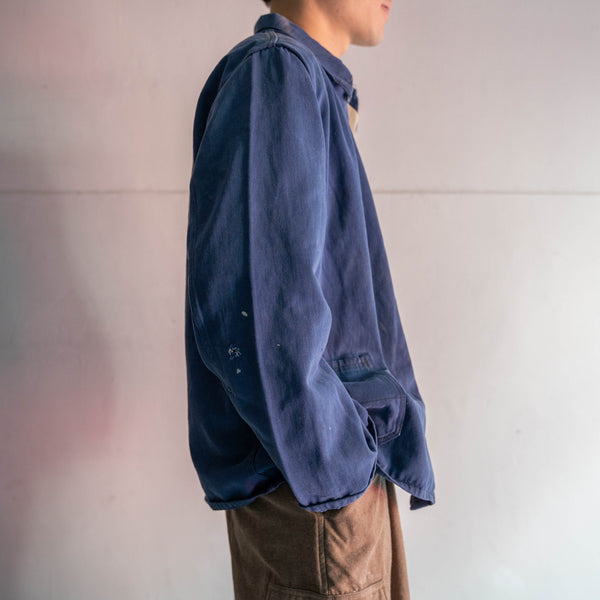 around 1970s Europe denim work jacket with patch