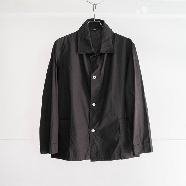1970-80s German military pajama shirt 'dead stock' -black dyed-