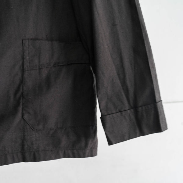 1970-80s German military pajama shirt 'dead stock' -black dyed-