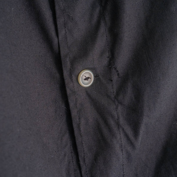 1970-80s German military pajama shirt 'dead stock' -black dyed-