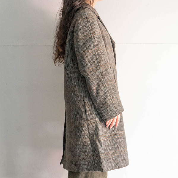 around 1970s Europe tweed coat 'discreet checked pattern'