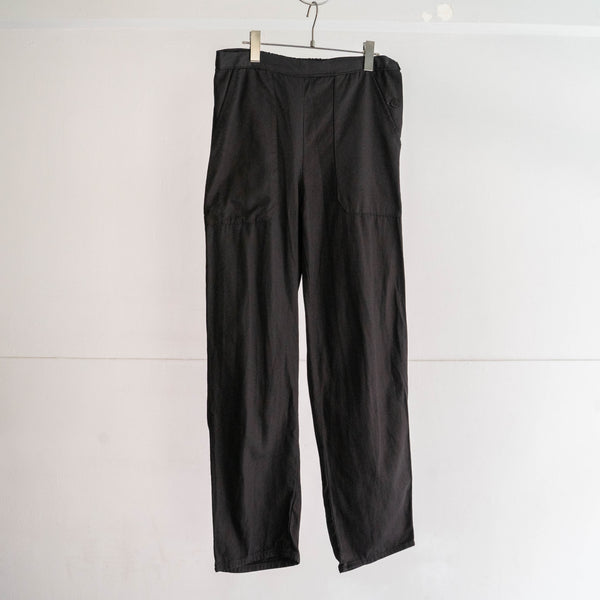 around 1980s German military cotton twill work pants 'dead stock' -black dyed-