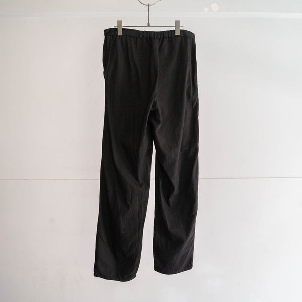 around 1980s German military cotton twill work pants 'dead stock' -black dyed-