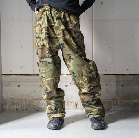 around 2000s Spanish military GORE-TEX over pants -camouflage pattern-