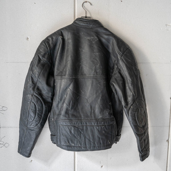 around 1990s "BELT STAFF" motorcycle leather jacket