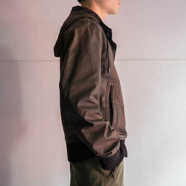 2000s super faded zip-up foodie