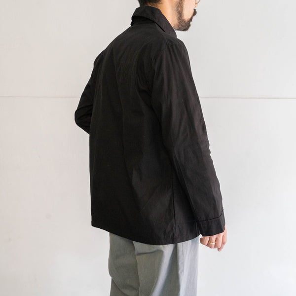 1970-80s German military pajama shirt 'dead stock' -black dyed-