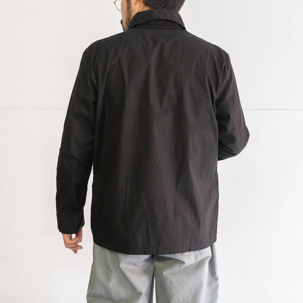 1970-80s German military pajama shirt 'dead stock' -black dyed-