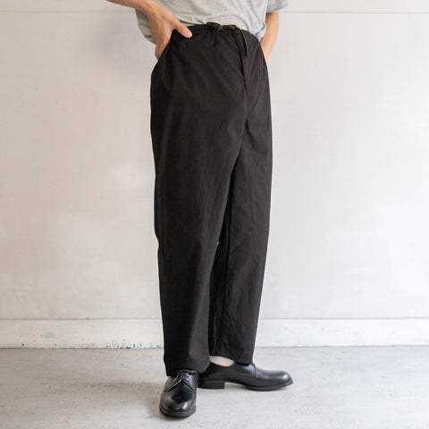 1970-80s German military pajama pants 'dead stock' -black dyed-