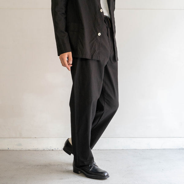 1970-80s German military pajama pants 'dead stock' -black dyed-
