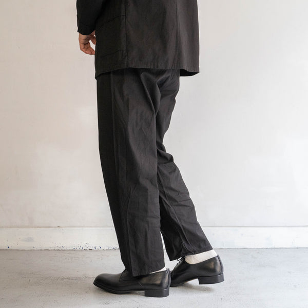 1970-80s German military pajama pants 'dead stock' -black dyed-