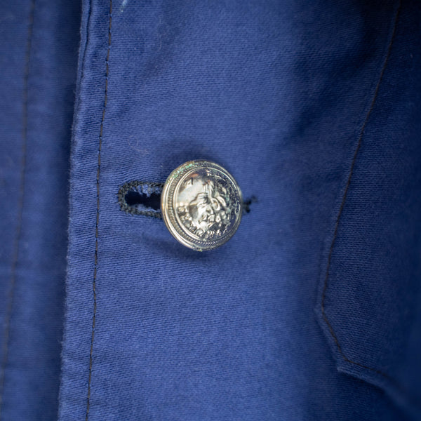 1950-60s France Blue moleskin Fireman jacket 'dead stock'