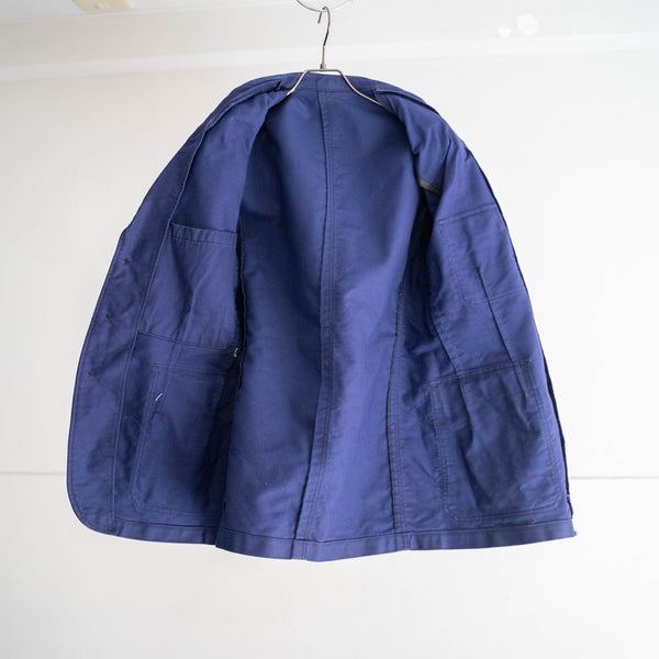 1950-60s France Blue moleskin Fireman jacket 'dead stock'