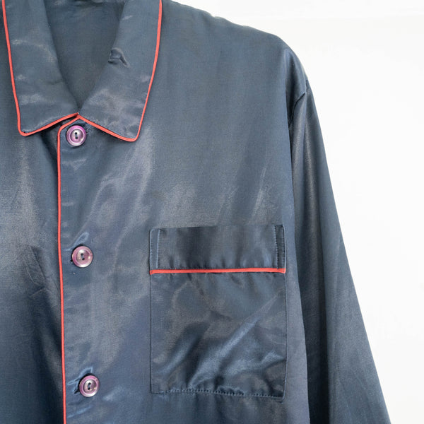 around 1990s Germany dark navy color pajama shirt