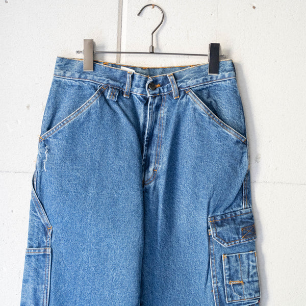 1990-00s 'Wikland' denim work cargo pants