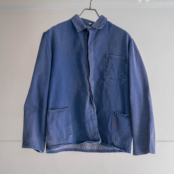 around 1970s Europe faded denim work jacket