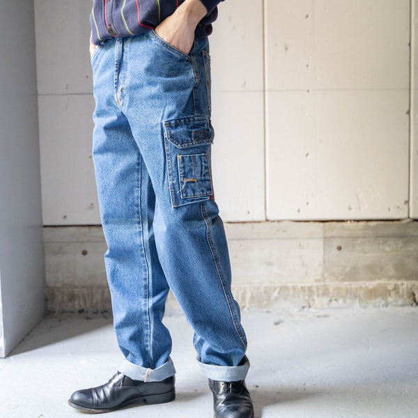 1990-00s 'Wikland' denim work cargo pants