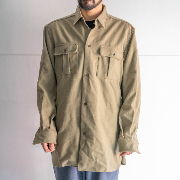 1960-70s Italian military wool gas protective shirt 'dead stock'-without epaulette-