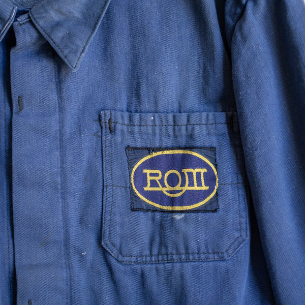 around 1970s Europe denim work jacket with patch