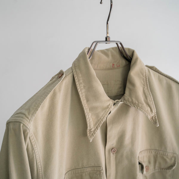 around 1950s French military M47 field shirt 'strange color'