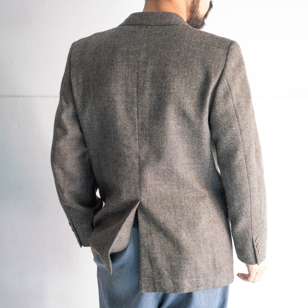 around 1980s Japan vintage checked pattern wool tailored jacket