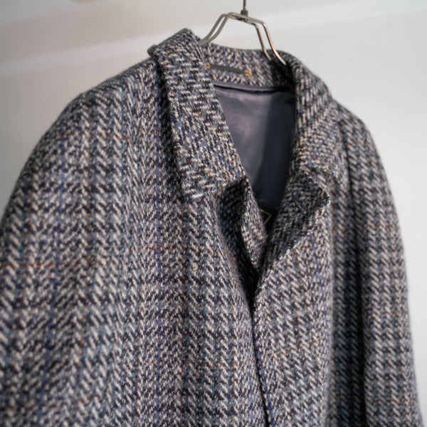 1970-80s France blue based tweed coat 'mint condition'