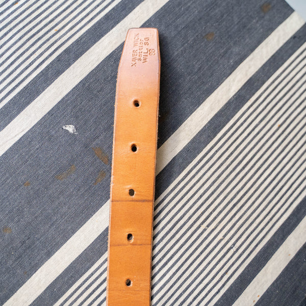 1970-80s? German military? light brown leather belt