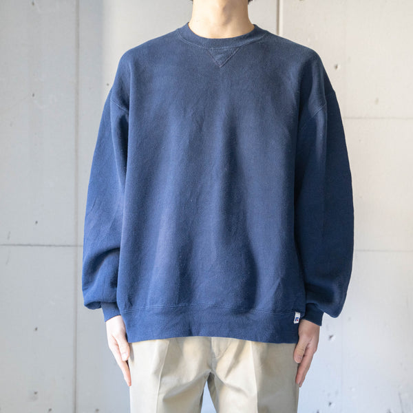 1990s "Russell" navy color sweat shirt