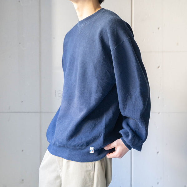 1990s "Russell" navy color sweat shirt