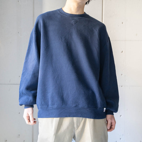 1990s "Russell" navy color sweat shirt