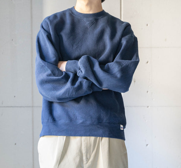 1990s "Russell" navy color sweat shirt