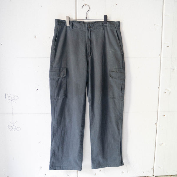 1990-2000s 'Dickies' charcoal gray color wide cargo pants