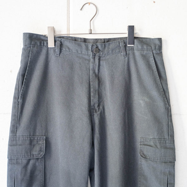 1990-2000s 'Dickies' charcoal gray color wide cargo pants