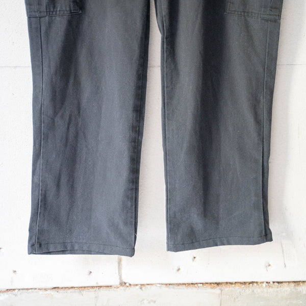 1990-2000s 'Dickies' charcoal gray color wide cargo pants