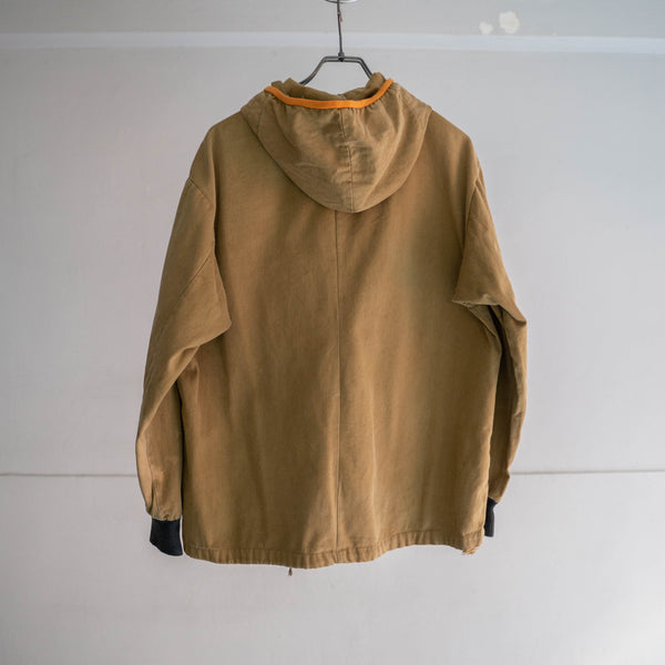 1960-70s Europe beige work smock jacket