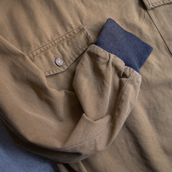 1960-70s Europe beige work smock jacket