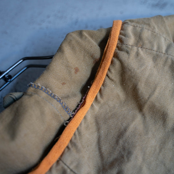 1960-70s Europe beige work smock jacket