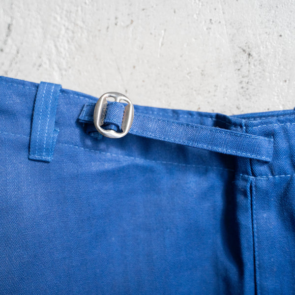 around 1970s germany blue herringbone work pants 'dead stock'　