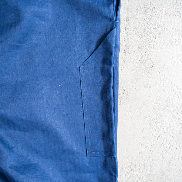 around 1970s germany blue herringbone work pants 'dead stock'　